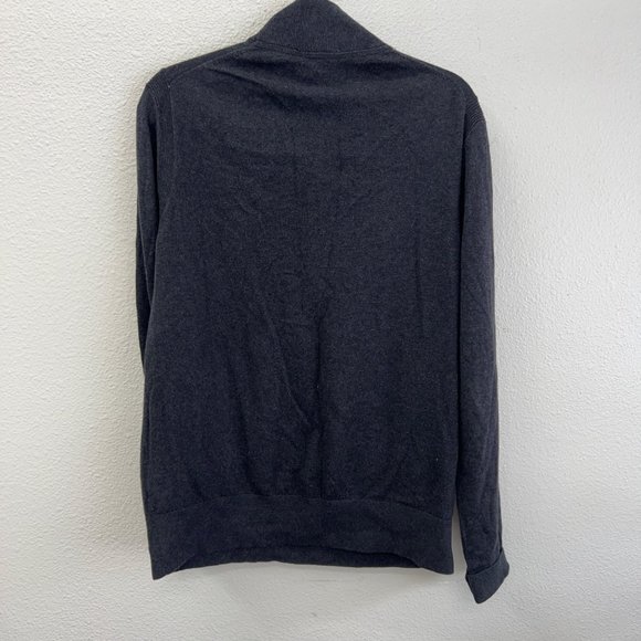 Banana Republic‎ cotton cashmere dark gray long sleeve mens sweater  Size: L - Picture 7 of 7